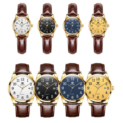 Native hide couples watch - collection