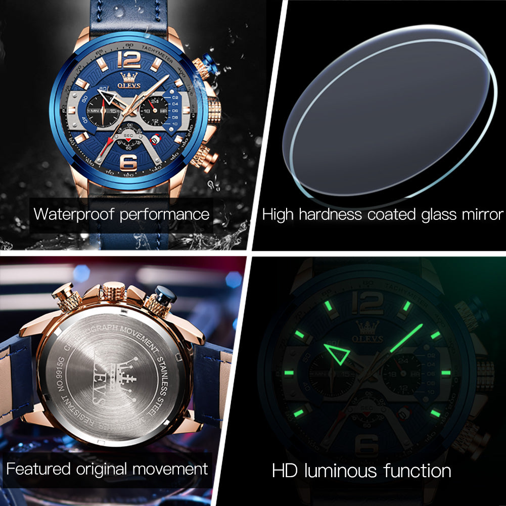 Spec men's chronograph quartz watch - properties