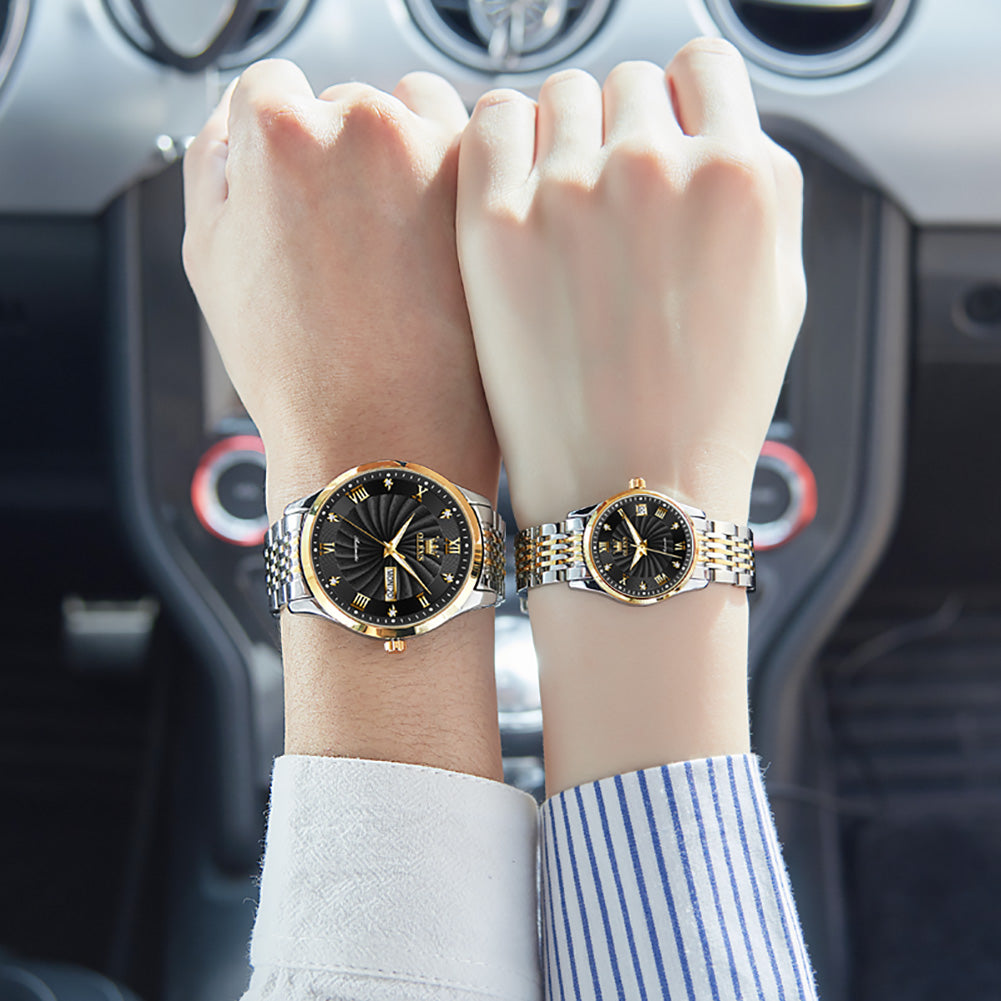 Apollo Vortex Lefimar Couples Mechanical Watch - Black