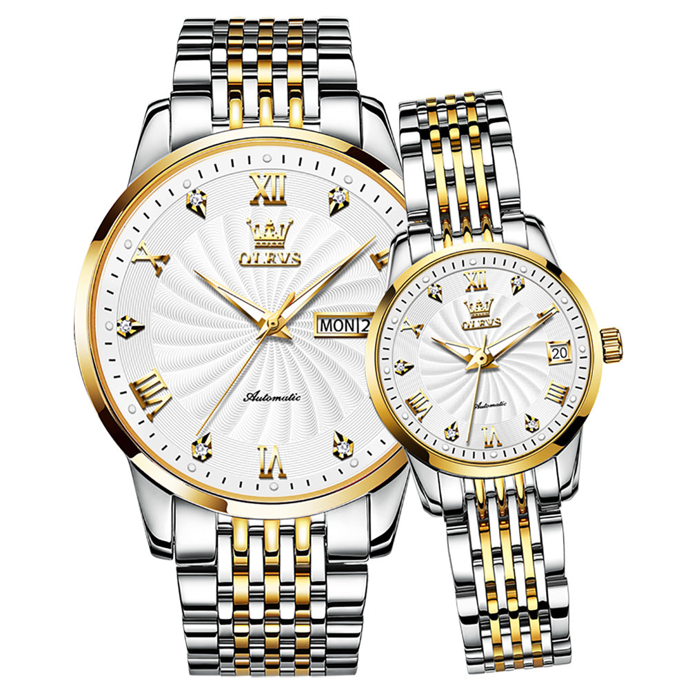 Apollo Vortex Lefimar Couples Mechanical Watch - White