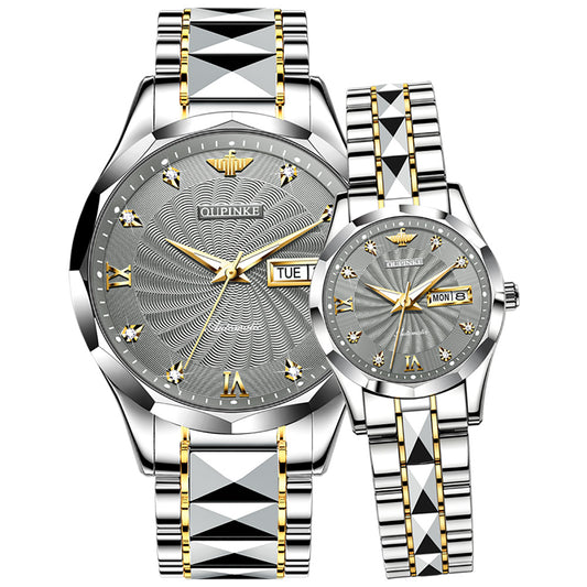 Apollo Vortex P Lefimar Mechanical Couples Watch - Gray
