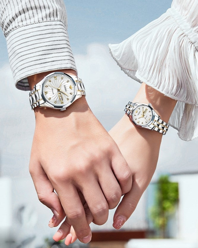 Apollo Vortex P Lefimar Mechanical Couples Watch - White