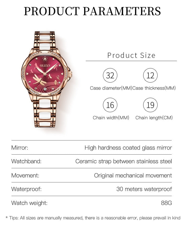 Dragonfly women's watch - properties