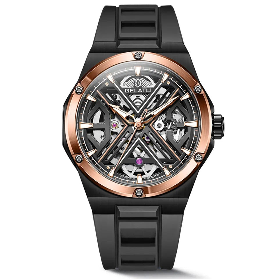 Havoc men's mechanical watch - black
