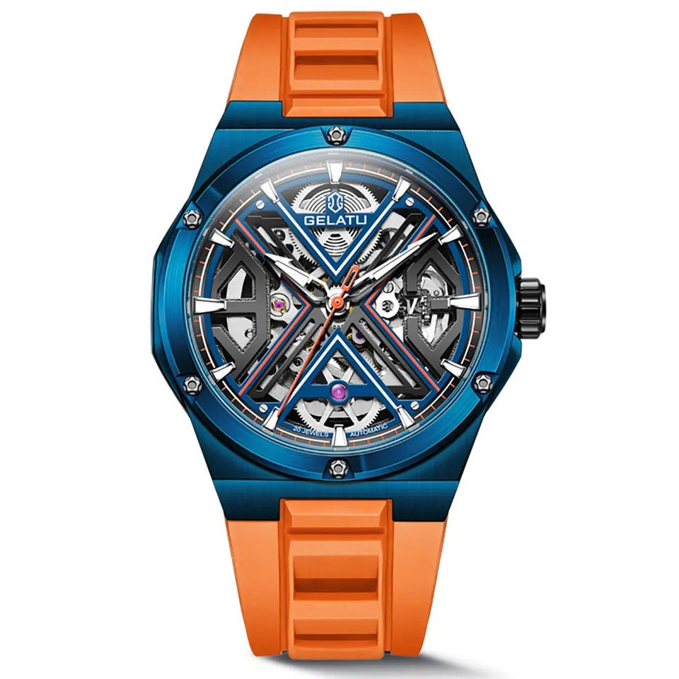 Havoc men's mechanical watch - orange