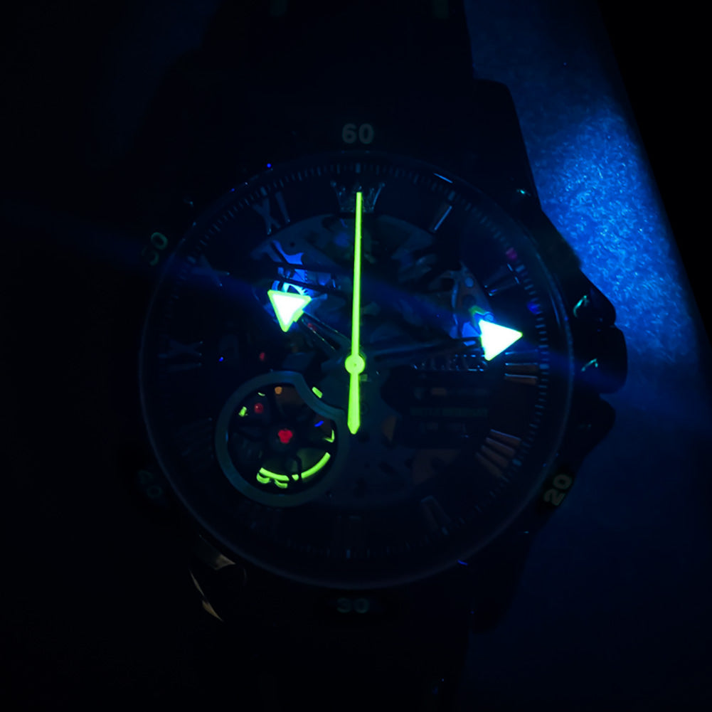 Hollow Uni Tux men's watch - luminous