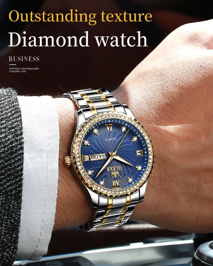 Lefimar Apollo Marble Men's Watch - Blue