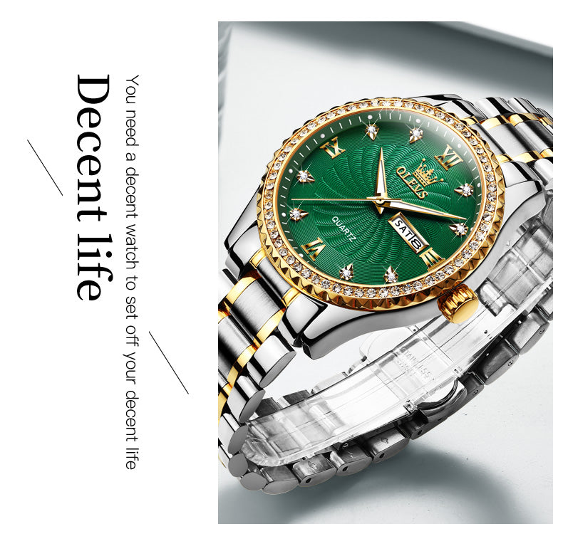 Lefimar Apollo Marble Watch - Green