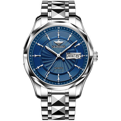 Lefimar OLEVS Drop Duel mechanical watch for couples - blue