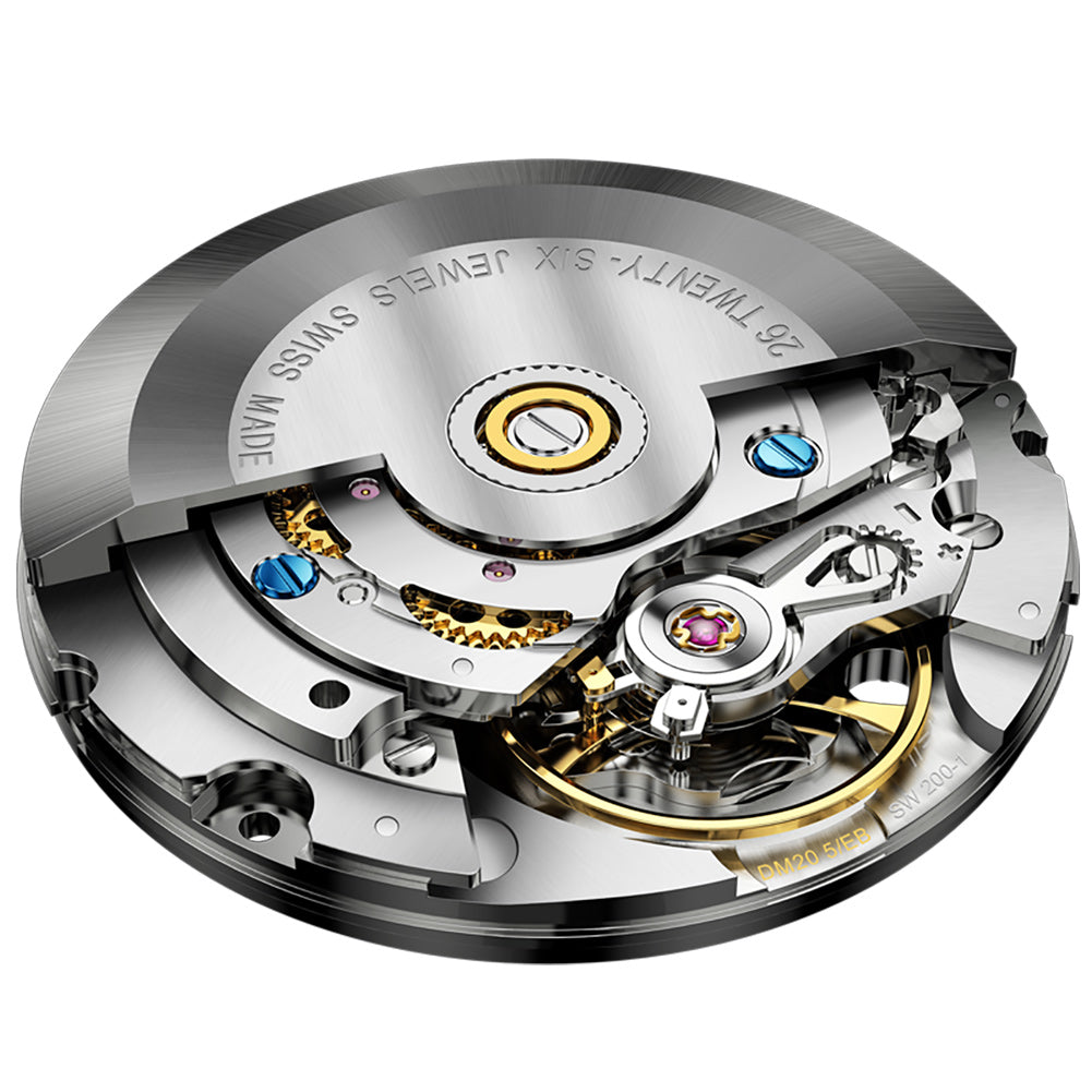 Lefimar - OUPINKE - mechanical men's watch - stainless steel strap - mechanics