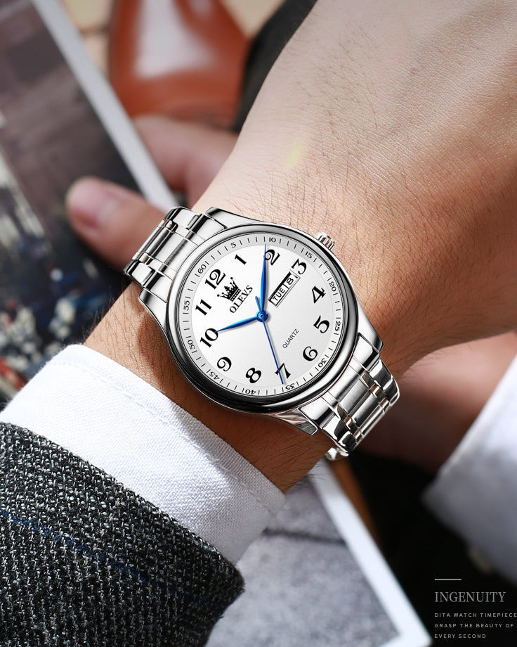 Native Ore couples watch - white