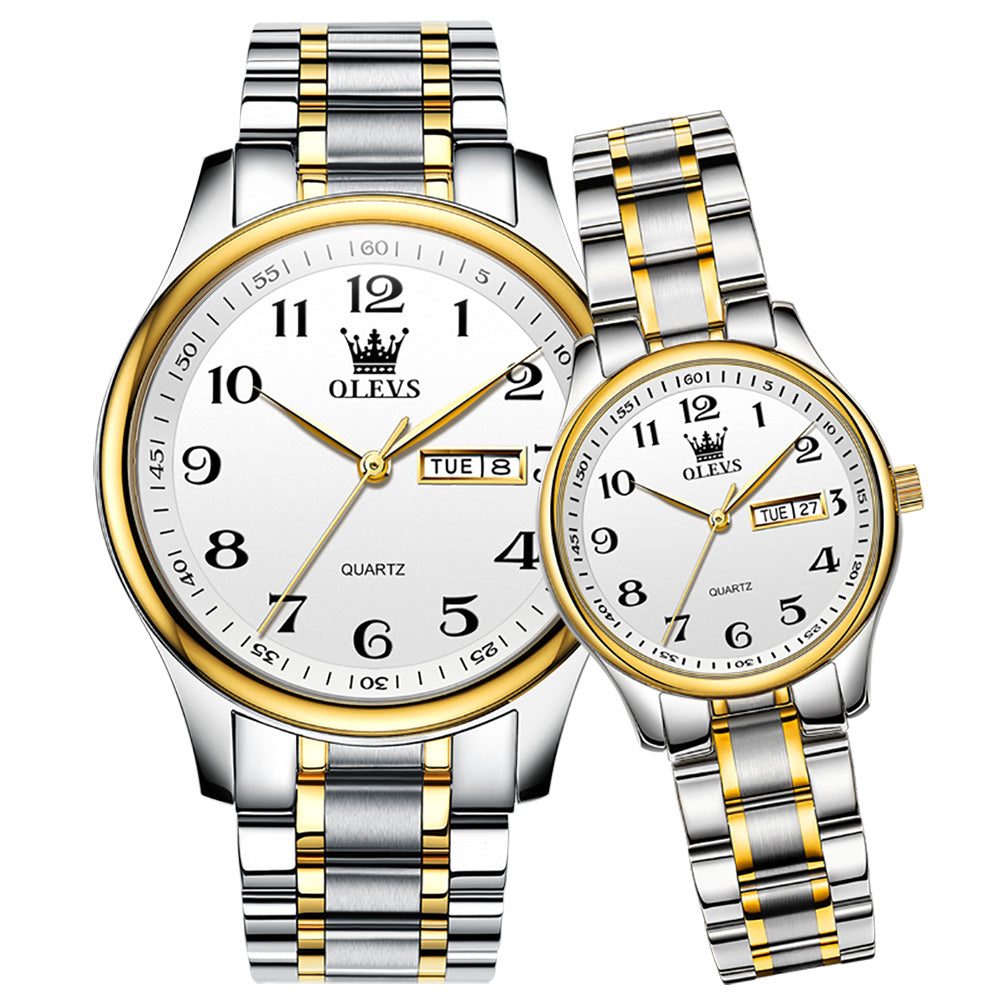Native Ore couples watch - white gold