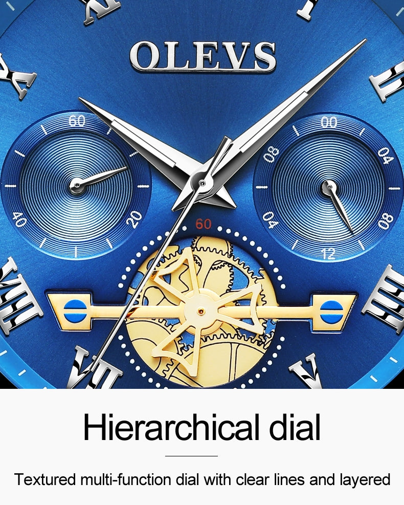 Phantom Gold men's mechanical watch - hierarchical dial