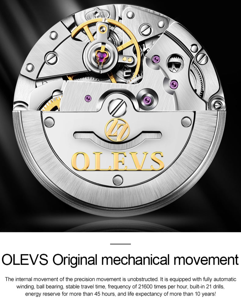 Lefimar OLEVS Apollo Globe Men's Mechanical Watch - Mechanics