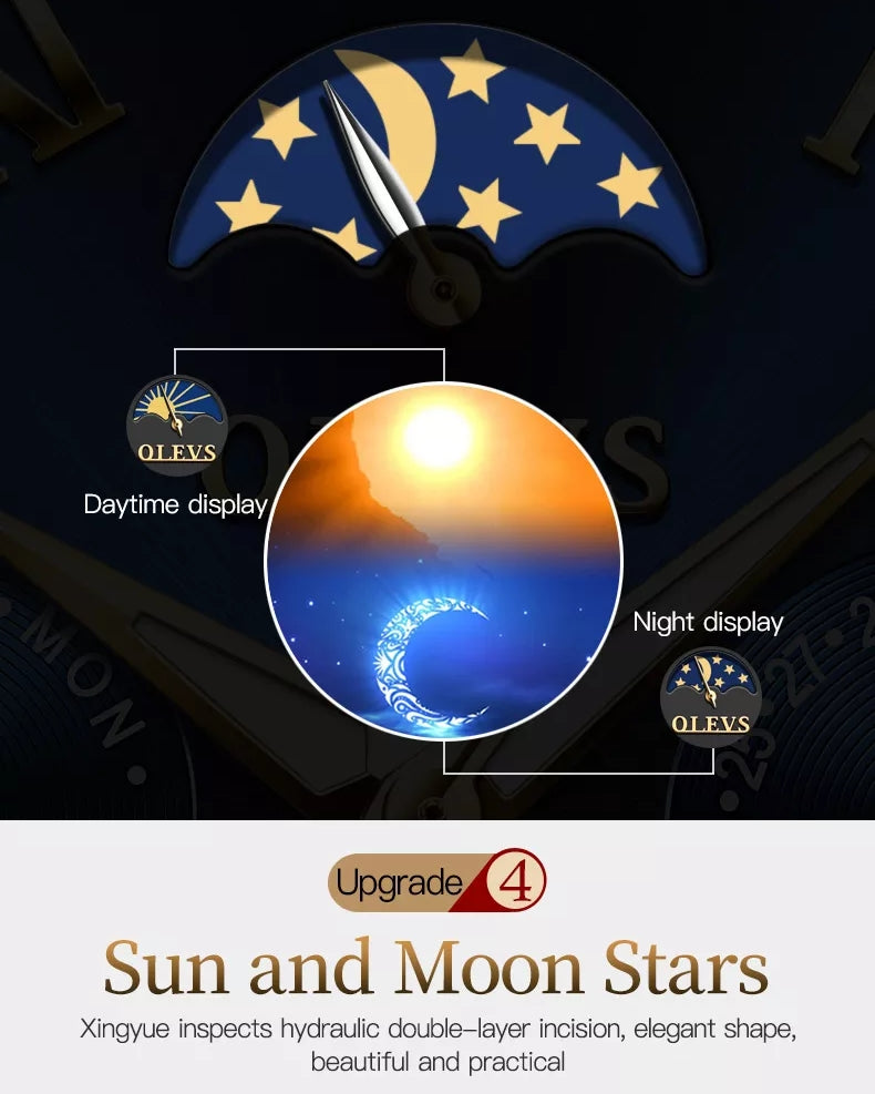 Phantom Sky men's watch - sun and moon