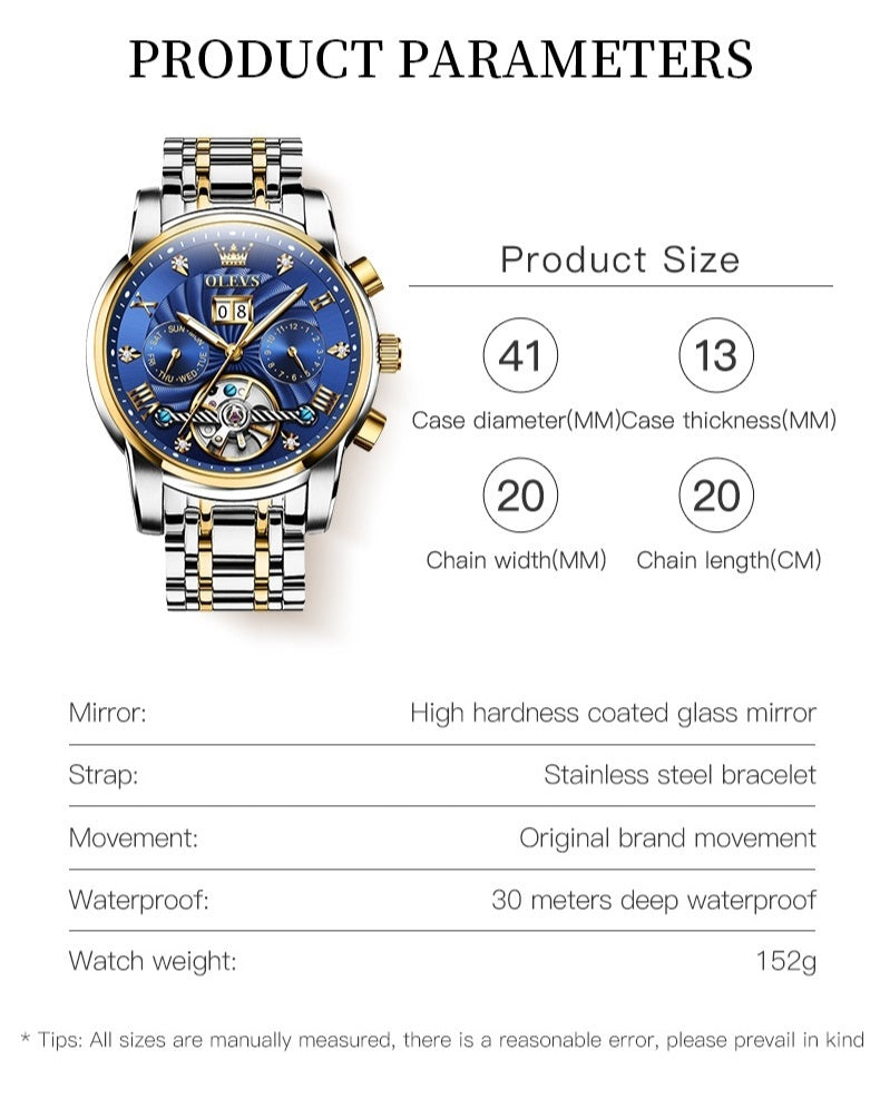 Phantom Vortex chronograph mechanical men's watch