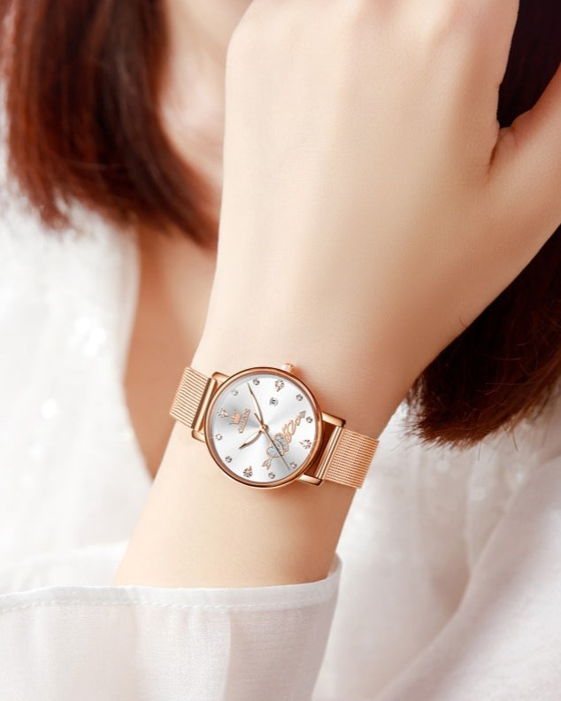 Cupid woman's watch - white
