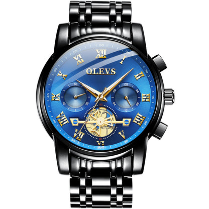 Phantom Gold men's mechanical watch - blue