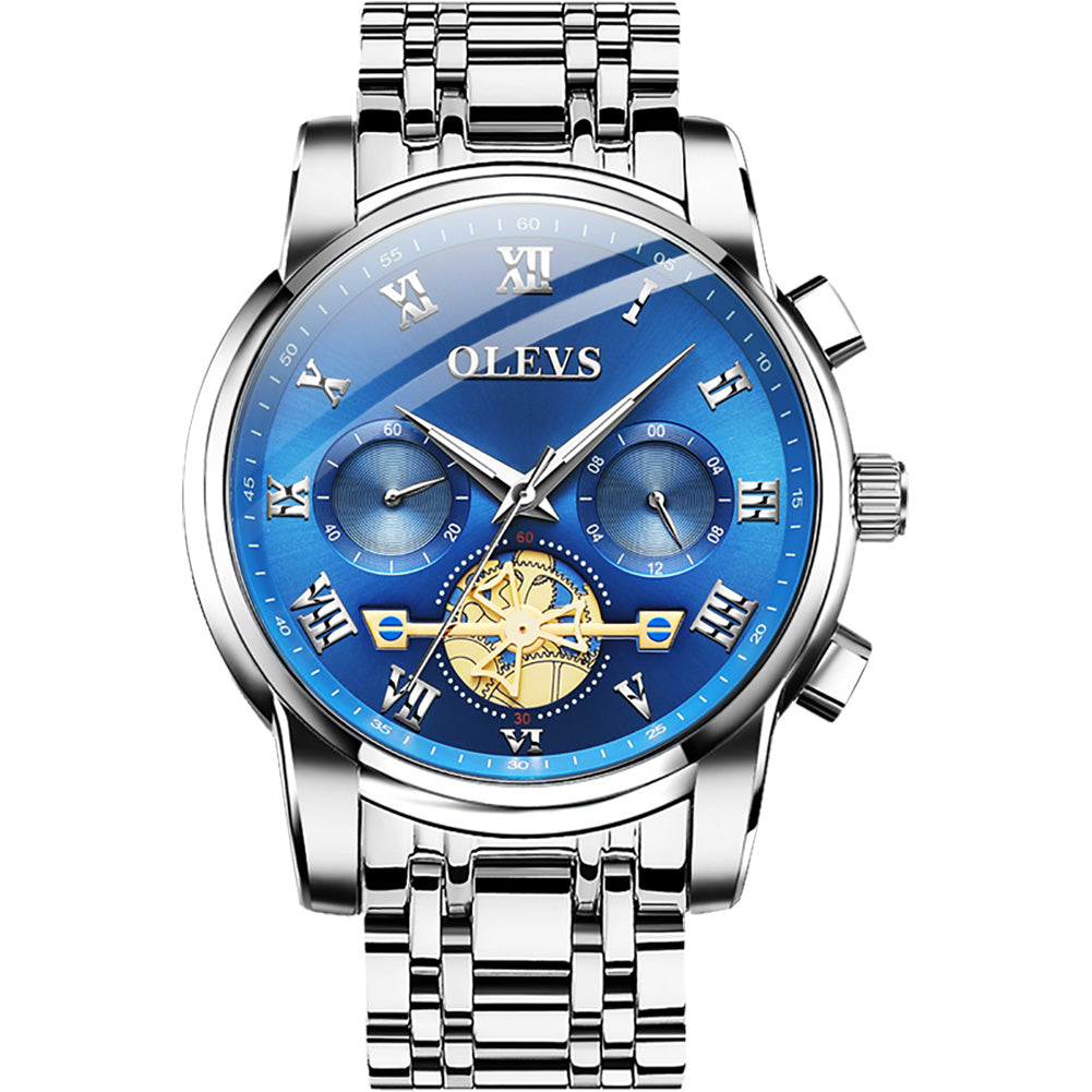 Phantom Gold men's mechanical watch - blue