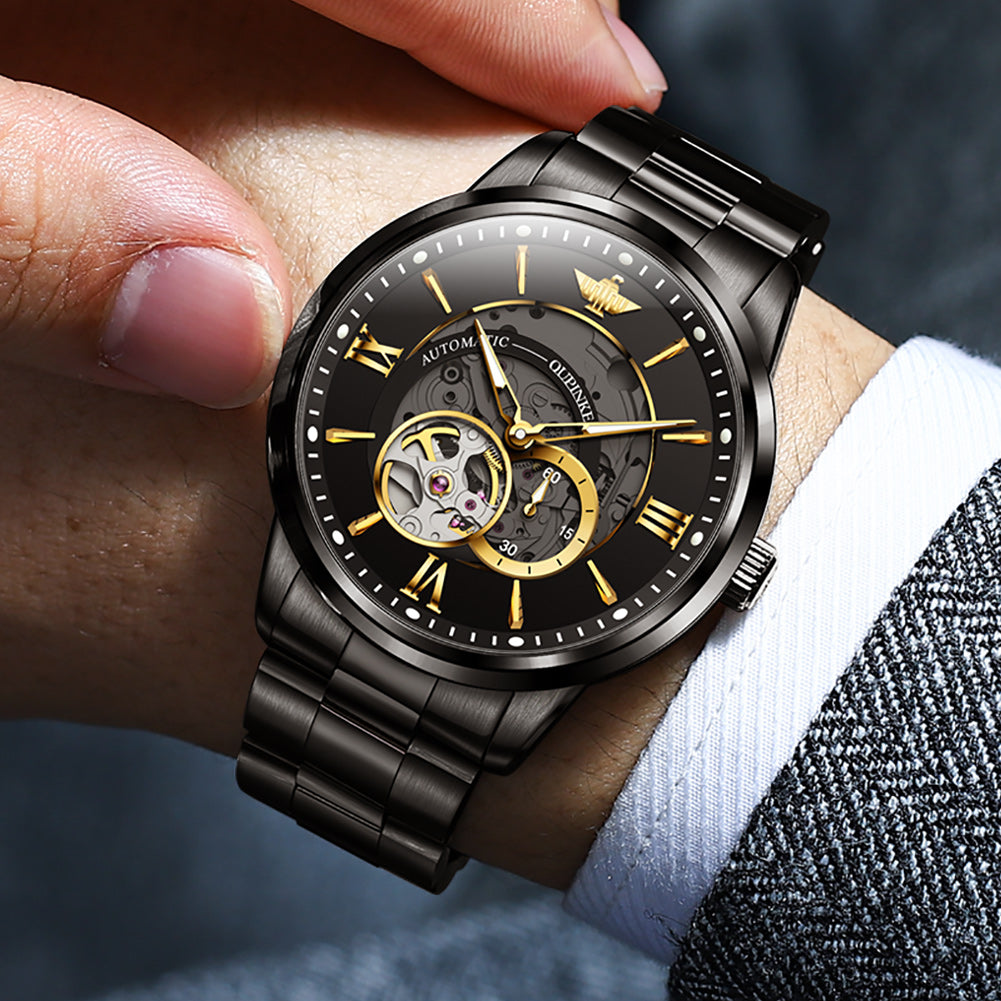 Phantom Siam men's mechanical watch - black