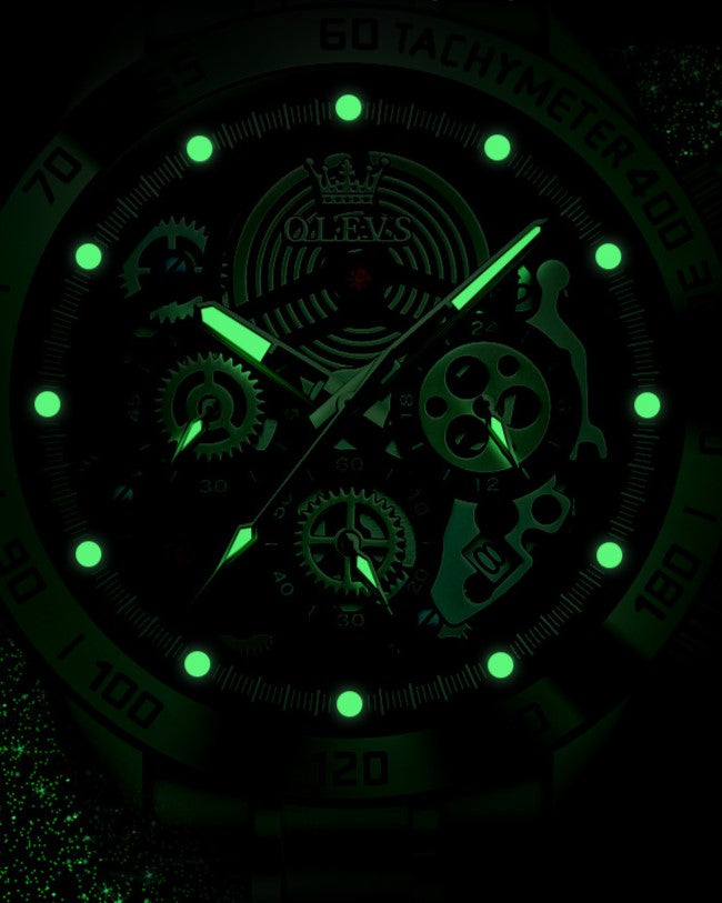 Quest men's watch - luminous hands and hour markers