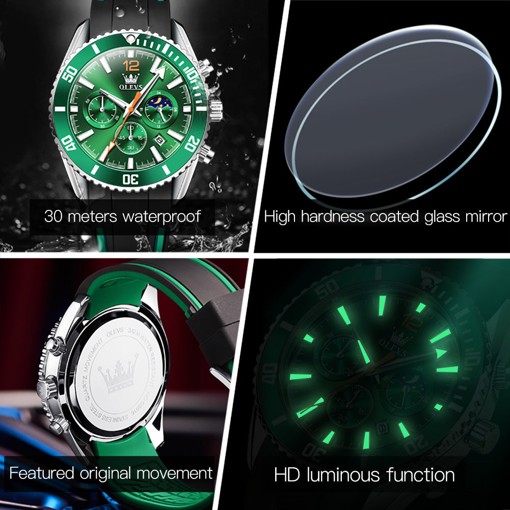 Revolution men's chronograph quartz watch - properties