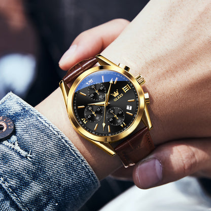 Trailblazer men's watch - gold - black