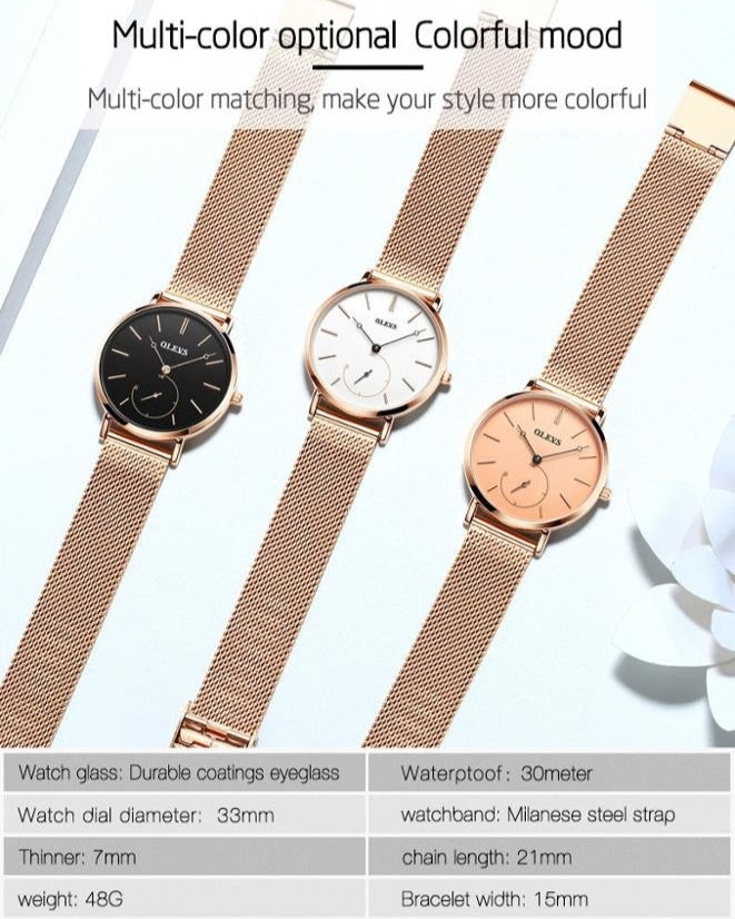 Waxing Gibbous women's quartz watch - parameters and collection