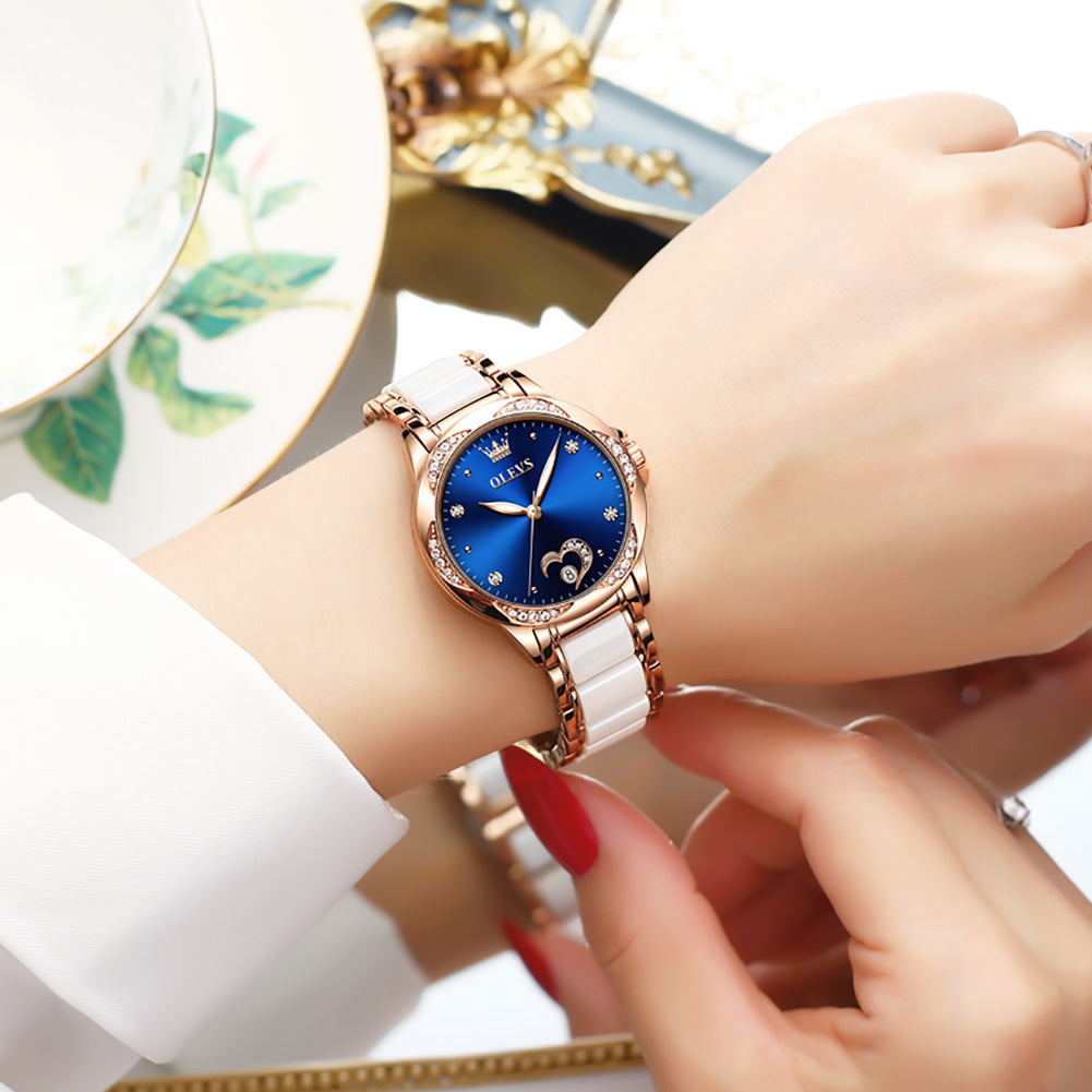 Lefimar OLEVS Women's Watch - Blue Amore