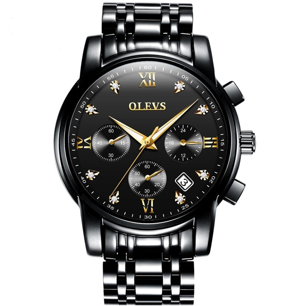 Apex chronograph men's watch - black