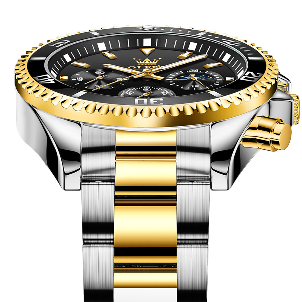 Striker men's chronograph quartz watch - black