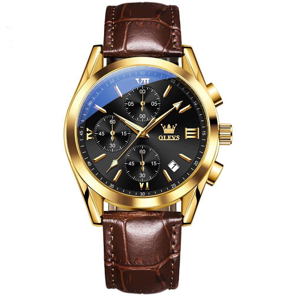 Trailblazer men's watch - gold - black