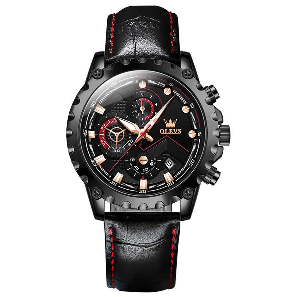Voyager men's chronograph quartz watch - black