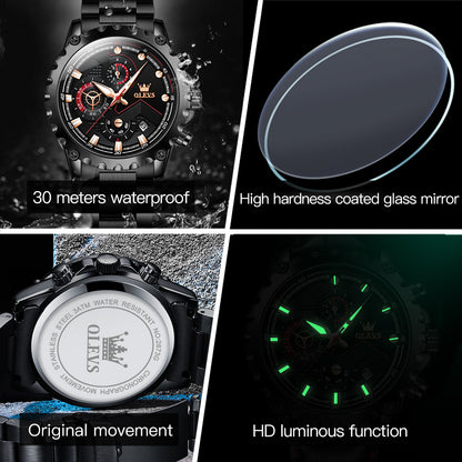 Voyager men's chronograph quartz watch - properties