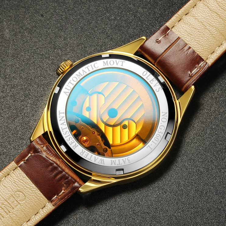 Supreme men's chronograph mechanical watch - hollow back