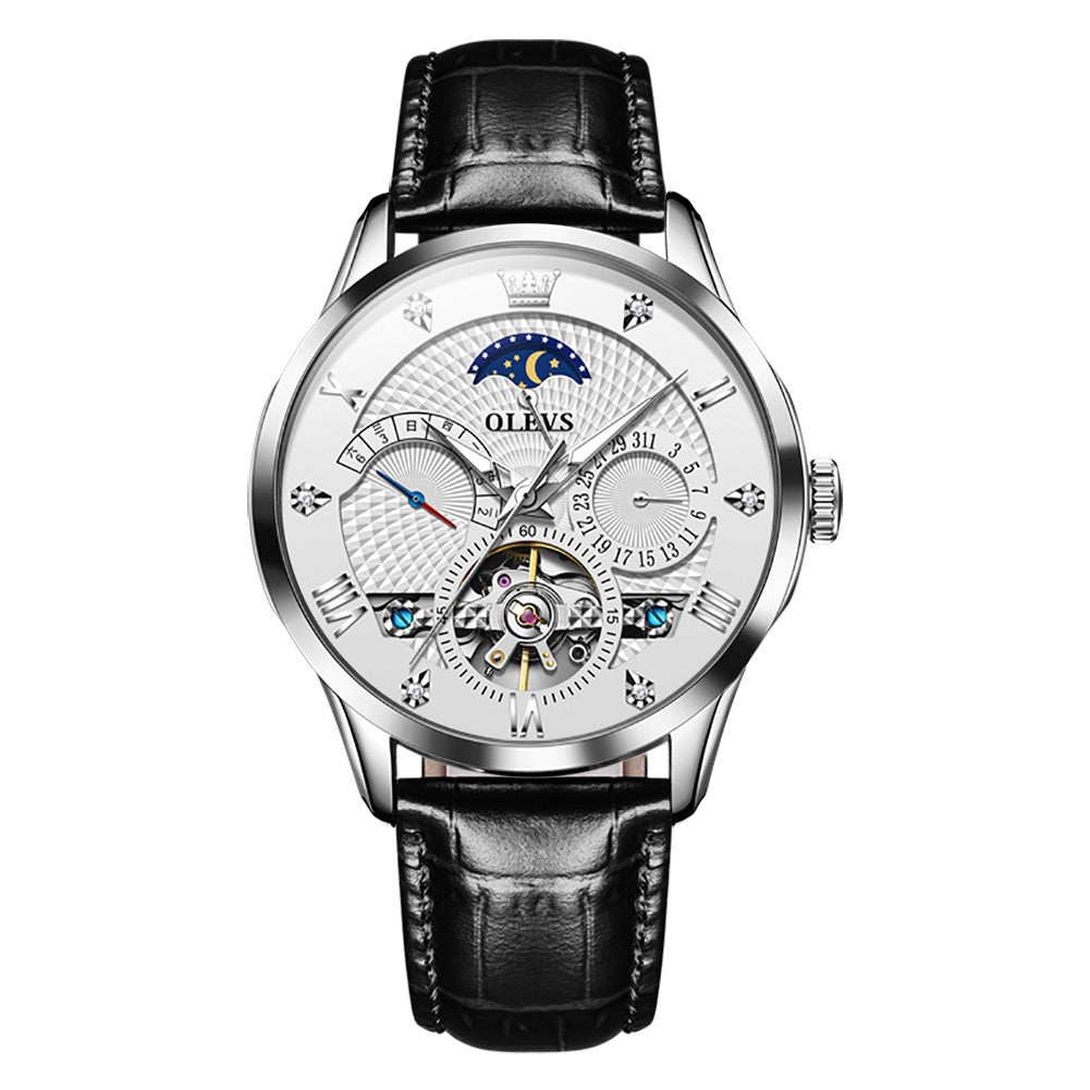 Phantom Space chronograph mechanical men's watch - white