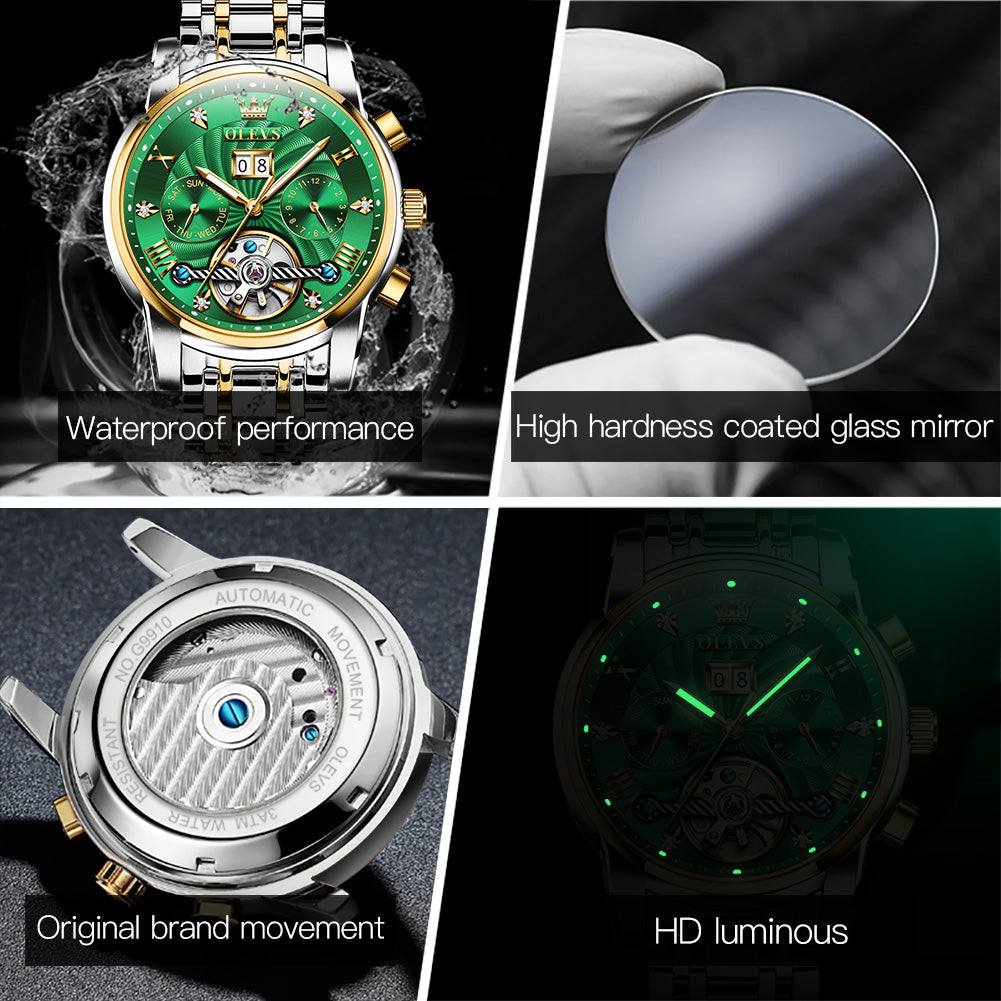Phantom Vortex chronograph mechanical men's watch - properties