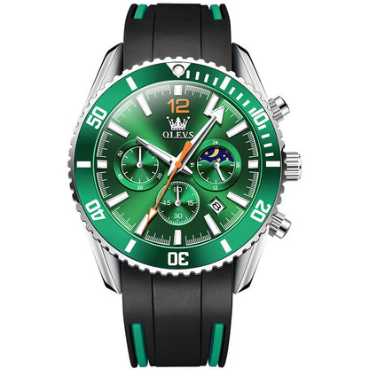 Revolution men's chronograph quartz watch - green