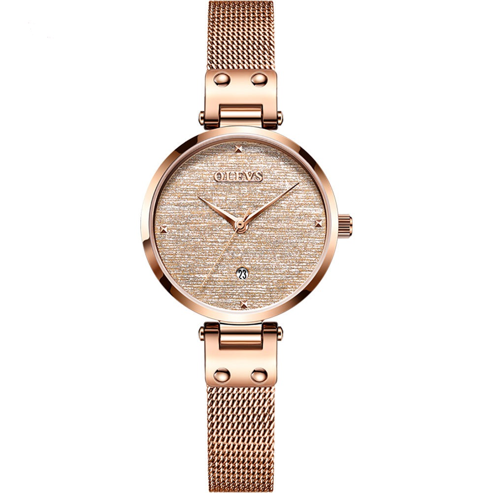 Sandy women's quartz watch - steel strap