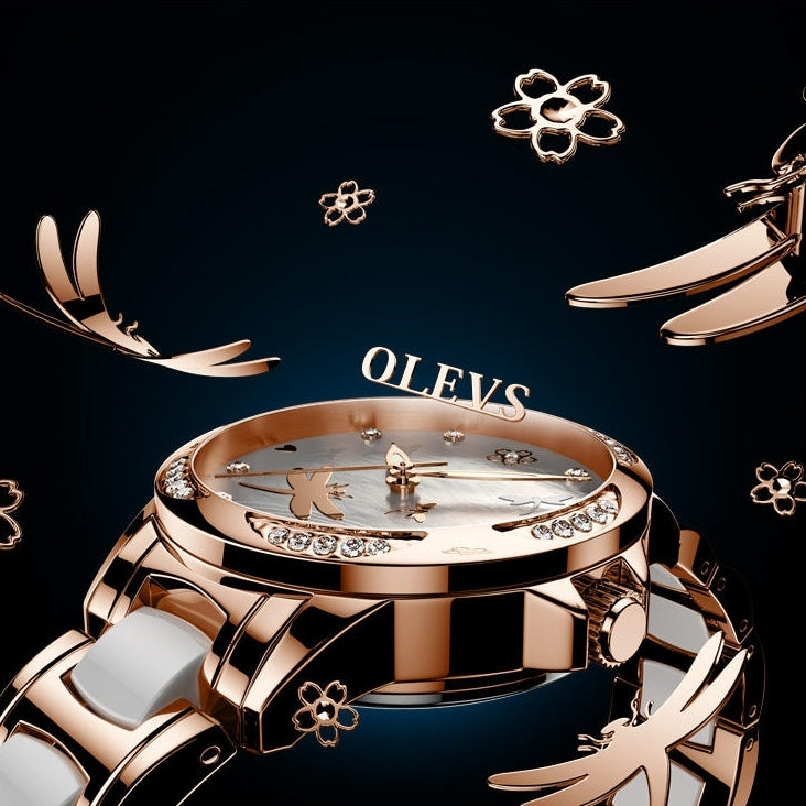 Dragonfly women's watch - parts graphics
