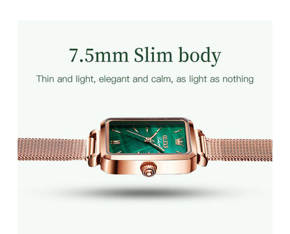 Jade women's watch - slim body