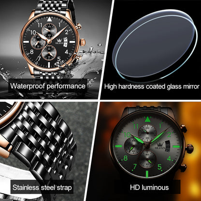Raptor men's chronograph quartz watch - properties